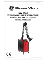 Masterweld MW 1900 Instruction Manual For Use And Maintenance preview