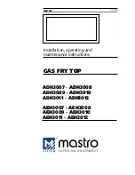 mastro ADH3007 Installation, Operating And Maintenance Manual preview