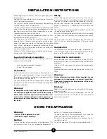 Предварительный просмотр 6 страницы mastro ADK2001 Installation, Operating And Maintenance Instructions