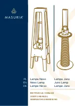 Masuria Juno lamp User Manual preview