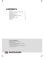 Preview for 2 page of Matador Retro User Manual