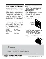 Preview for 16 page of Matador supremo 5 Instruction Manual