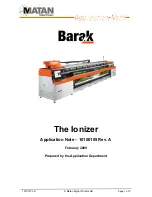 Preview for 1 page of Matan Barak Ionizer Application Note