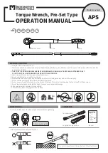 Matatakitoyo Torque Tools APS-12N Operation Manual предпросмотр