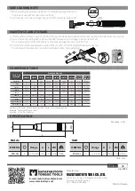 Preview for 2 page of Matatakitoyo Torque Tools FTD-1N Operation Manual