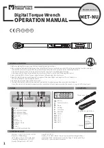 Предварительный просмотр 1 страницы Matatakitoyo Torque Tools MET-NU Operation Manual