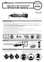 Matatakitoyo Torque Tools MTD6 Seies Operation Manual предпросмотр