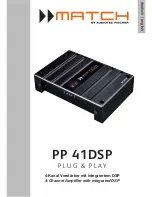 Match PP 41DSP User Manual preview