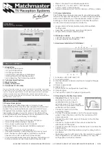 Matchmaster johansson 14MM-PR07 Instruction Manual preview