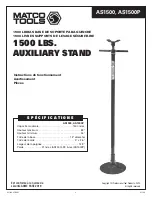 Preview for 8 page of Matco Tools AS1500 Operating Instructions Manual