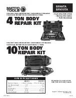 Preview for 1 page of Matco Tools BRK10TA Operating Instructions, Warning Information, Parts Breakdown