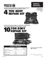 Preview for 17 page of Matco Tools BRK10TA Operating Instructions, Warning Information, Parts Breakdown