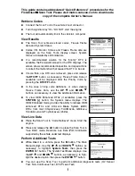 Preview for 3 page of Matco Tools FixAdvisor MD75 Quick Reference Manual