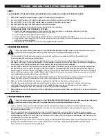 Preview for 3 page of Matco Tools FTJ1200 Operating Instructions Manual