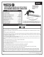 Preview for 10 page of Matco Tools GG50B Operating Instructions Manual