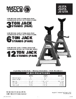 Matco Tools JS12TA Manual preview