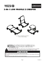 Preview for 1 page of Matco Tools LOWZC450 Instruction Manual