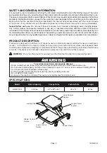 Preview for 2 page of Matco Tools LOWZC450 Instruction Manual