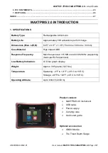 Preview for 4 page of Matco Tools MAXTPMS 2.0 User Manual