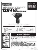 Preview for 15 page of Matco Tools MCL1214IW Operating Instructions Manual