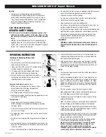 Preview for 3 page of Matco Tools MCL1238IW Operating Instructions Manual