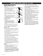 Preview for 18 page of Matco Tools MCL1238IW Operating Instructions Manual