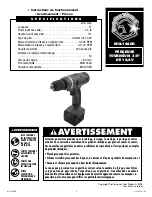 Preview for 9 page of Matco Tools MCL144DD Operating Instructions Manual