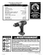 Предварительный просмотр 9 страницы Matco Tools MCL144DDSL Operating Instructions Manual