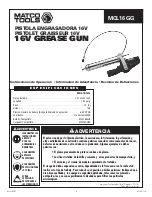 Preview for 8 page of Matco Tools MCL16GG Operating Instructions Manual