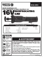 Preview for 14 page of Matco Tools MCL16RS Operating Instructions Manual