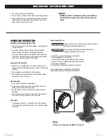 Preview for 3 page of Matco Tools MCL1828LED Operating Instructions Manual