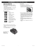 Preview for 3 page of Matco Tools MCL2050CHRG Operating Instructions Manual