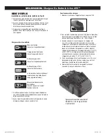 Preview for 16 page of Matco Tools MCL2050CHRG Operating Instructions Manual