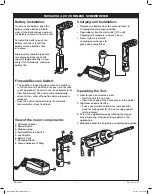 Preview for 3 page of Matco Tools MCS48VA Operating Instructions Manual