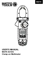 Preview for 1 page of Matco Tools MD79 User Manual