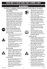 Preview for 2 page of Matco Tools MFLCOB25 Operating Instructions Manual