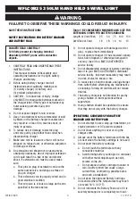 Preview for 5 page of Matco Tools MFLCOB25 Operating Instructions Manual