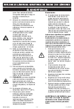 Preview for 10 page of Matco Tools MFLCOB25 Operating Instructions Manual