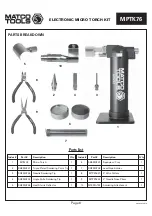 Preview for 6 page of Matco Tools MPTK76 Instructions Manual