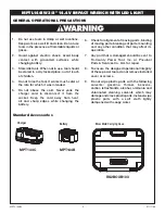 Preview for 3 page of Matco Tools MPTL144IW Operating Instructions Manual