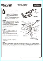 Предварительный просмотр 2 страницы Matco Tools MST7843 Quick Manual