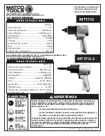 Preview for 7 page of Matco Tools MT1712 Operating Instructions, Warning Information, Parts Breakdown