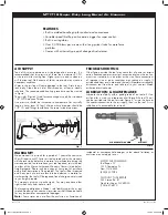 Preview for 3 page of Matco Tools MT1718 Operating Instructions, Warning Information, Parts Breakdown