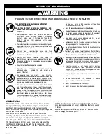 Preview for 2 page of Matco Tools MT1840 Operating Instructions, Warning Information, Parts Breakdown