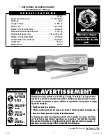 Preview for 5 page of Matco Tools MT1840 Operating Instructions, Warning Information, Parts Breakdown