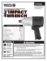 Matco Tools MT2334 Operating Instructions, Warning Information, Parts Breakdown preview