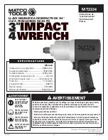 Preview for 10 page of Matco Tools MT2334 Operating Instructions, Warning Information, Parts Breakdown