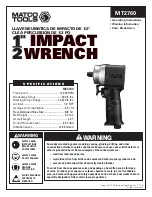 Matco Tools MT2760 Manual preview