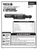 Preview for 9 page of Matco Tools MT2814 Operating Instructions Manual