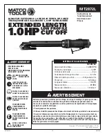 Preview for 12 page of Matco Tools MT2872L Manual